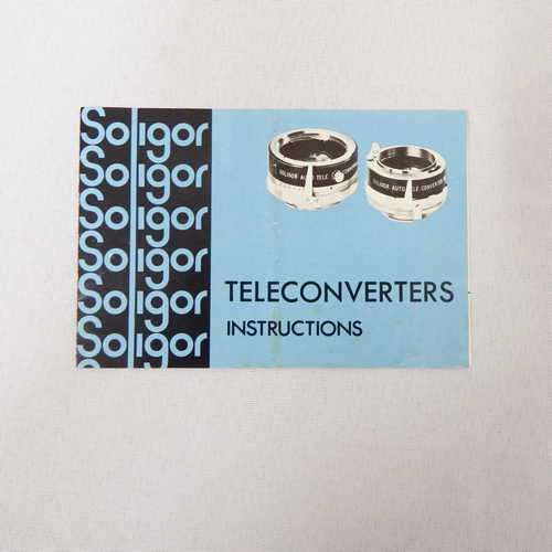 Soligar Teleconverters instruction manual