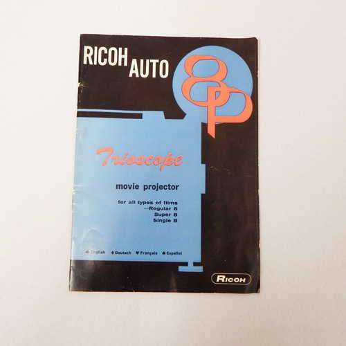 Ricoh auto 8p Triscope movie projector instruction manual