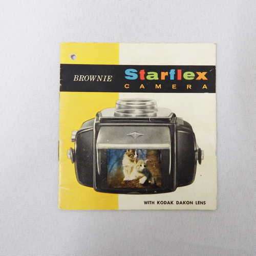 Brownie Starflex camera with Kodak Dakon lens instruction manual