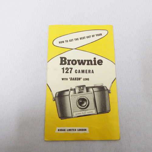 Brownie 127 camera with `Dakon` lens instruction manual