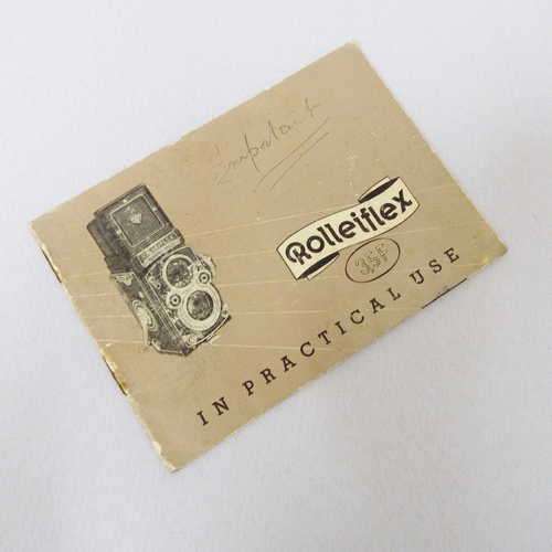 Rolleiflex 3.5 F in practical use instruction manual