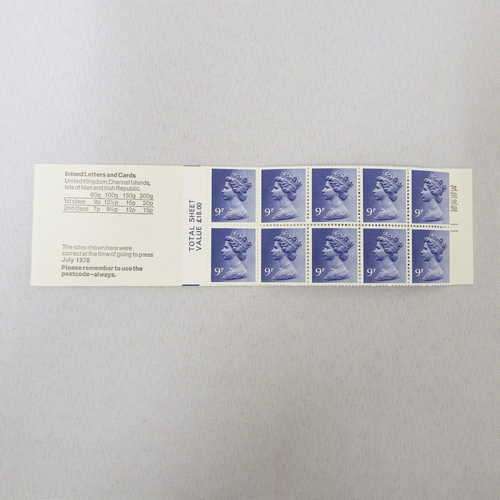 SG - FG4A 90p Royal Mail Stamps, ten at 9p, British Canals 3, Kennet and Avon LM