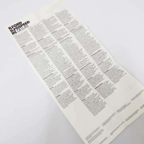 Ilford Ilfospeed RC Deluxe instruction manual