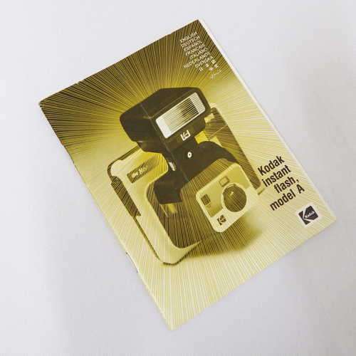 Kodak instant flash model A instruction manual