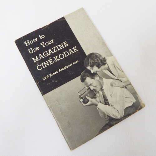 How to use your Magazine Cine-Kodak f.1.9 Kodak Anastigmat lens