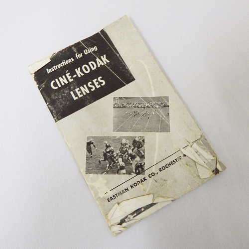 Instructions for using Cine-Kodak lenses - Some damage