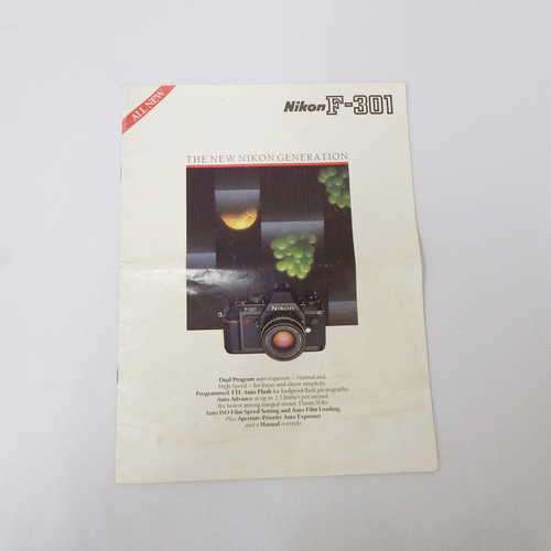 Nikon F-301 instruction manual