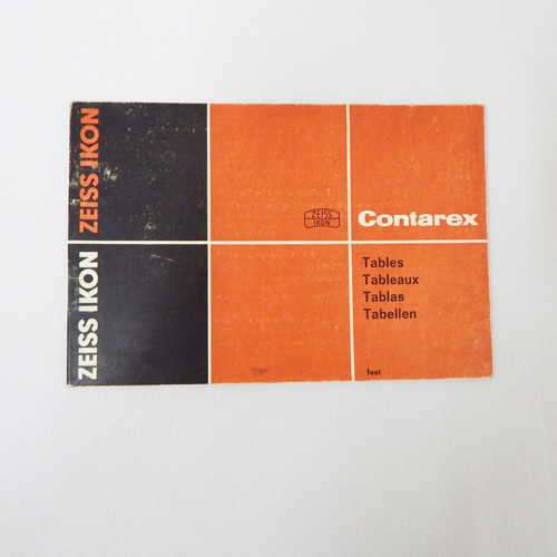 Zeiss Ikon Contarex Tables