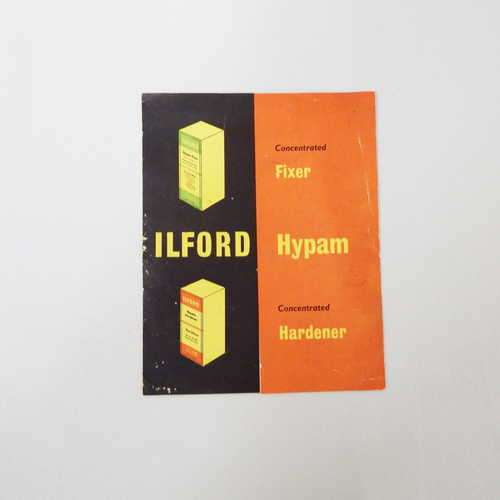 ILFORD Hypam concentrated hardener advertisement
