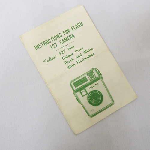 Instruction manual for flash 127 camera