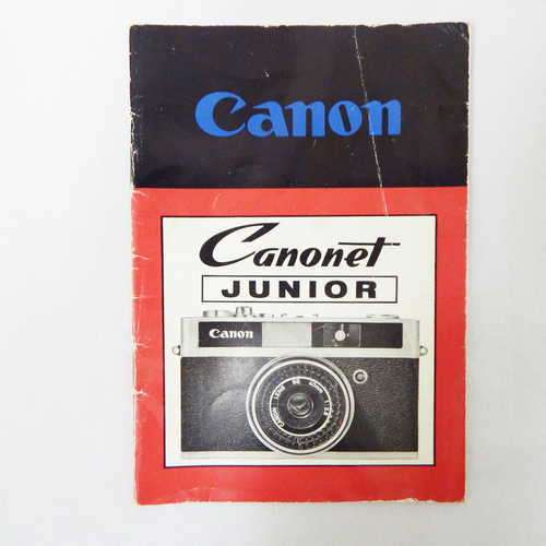 Canon Canonet junior instruction manual