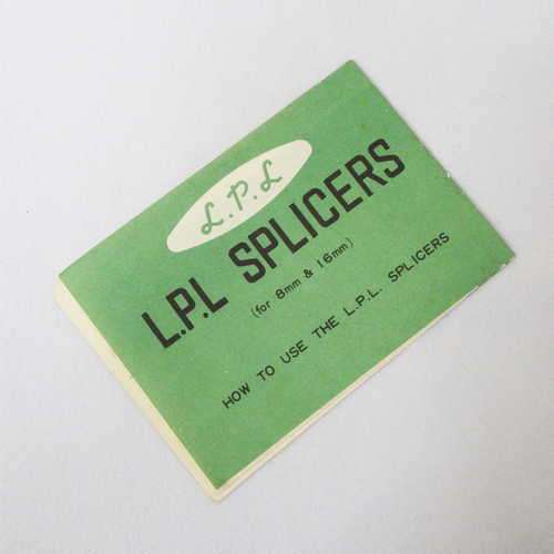 L.P.L. Splicers (for 6mm and 16mm) instruction manual