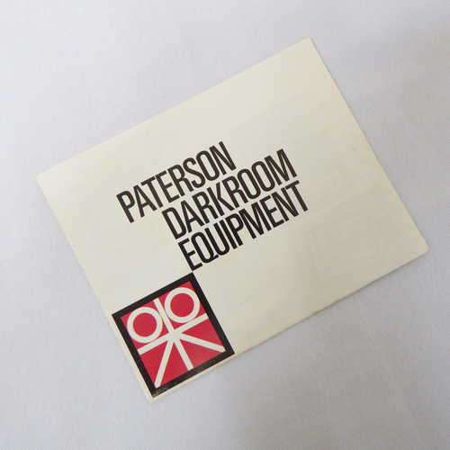 Paterson dark room equipment brochure