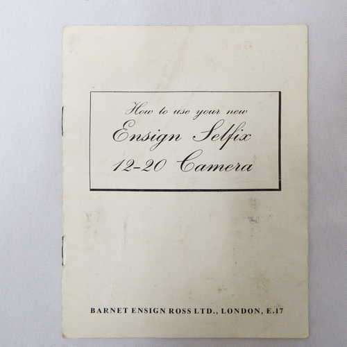 How to use your new Ensign Selfix 12 - 20 camera instruction manual
