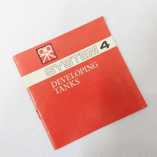 System 4 developing tanks booklet