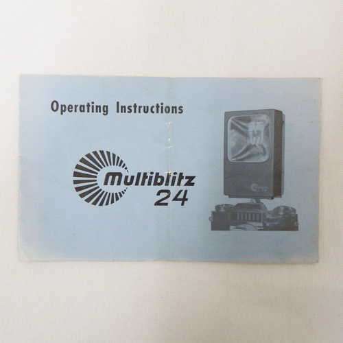 Multiblitz 24 Operating Instructions