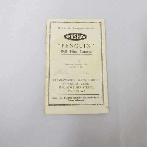 Kershaw `Penguin` Roll film camera instruction manual