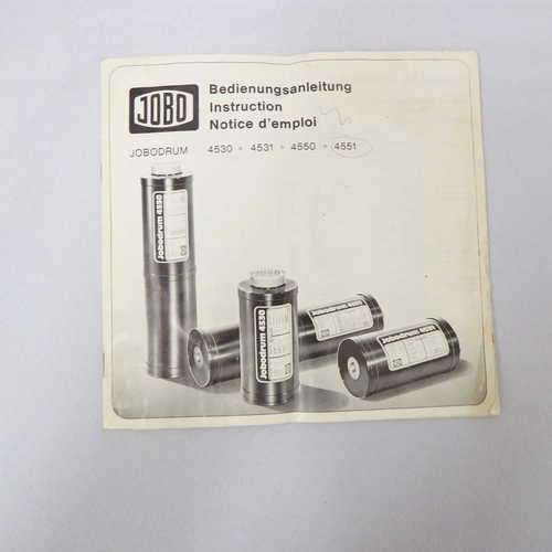 Jobo Jobodrum Instruction booklet