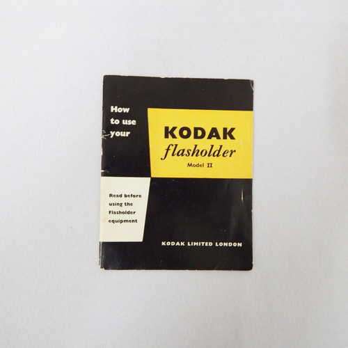 Kodak flasholder model II instruction manual