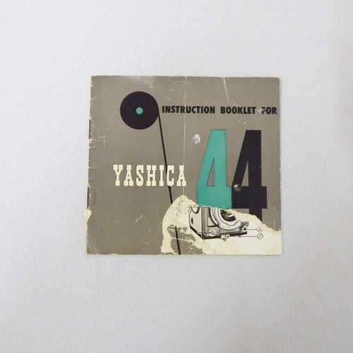 Yashica 44 instruction booklet, some damage to front cover