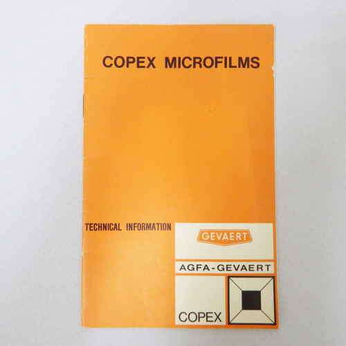 Copex microfilms technical information booklet