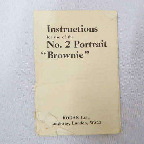 Instructions for use of the No.2 Portrait `Brownie`
