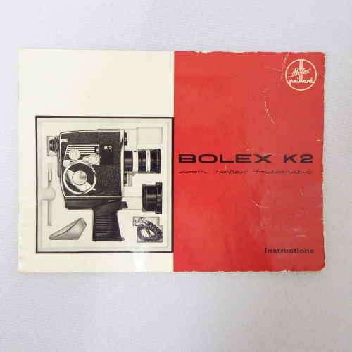 Bolex K2 zoom reflex automatic instruction manual