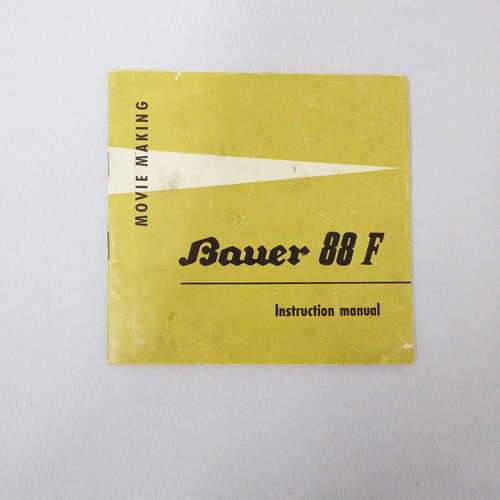 Bauer 88 F Movie making instruction manual