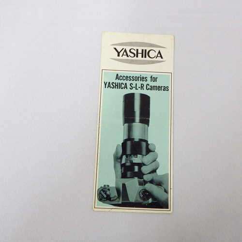 Yashica accessories for Yashica S-L-R Cameras brochure