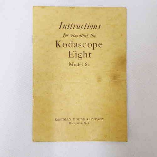 Instructions for operating the Kodascope eight Model 80 (Some loose pages)