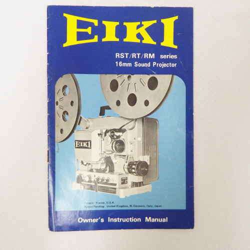 EIKI RST/RT/RM series 16mm sound projector owner`s instruction manual