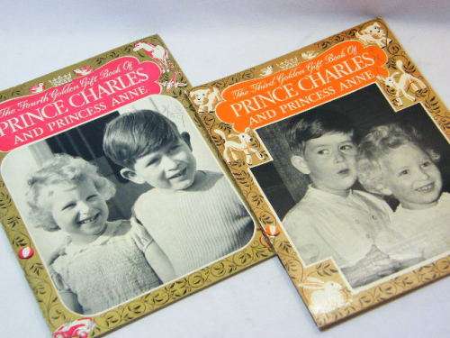 The 3rd and 4th Golden gift books of Prince Charles and princess Anne