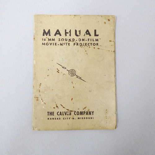 16 mm Sound-on-film movie-mute projector instruction manual