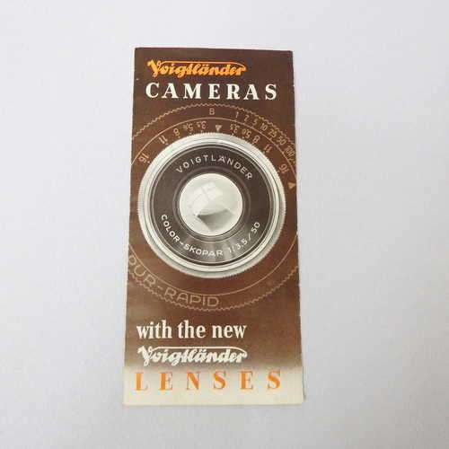 Voighander cameras with the new Voighander lenses brochure