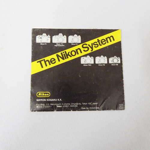 The Nikon System advertising brochure-poster