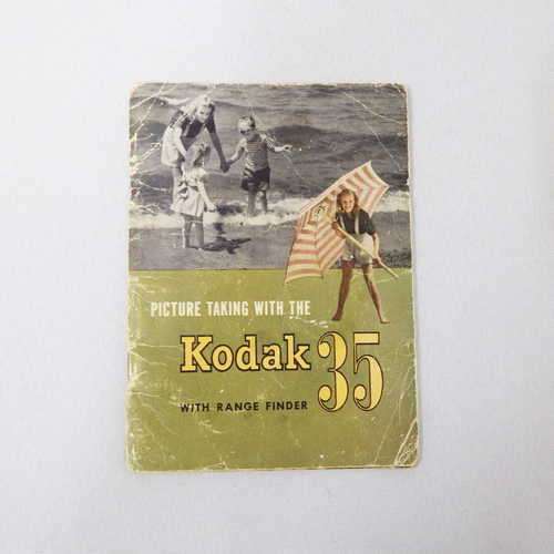 Picture taking with the Kodak 35 with range finder instruction manual