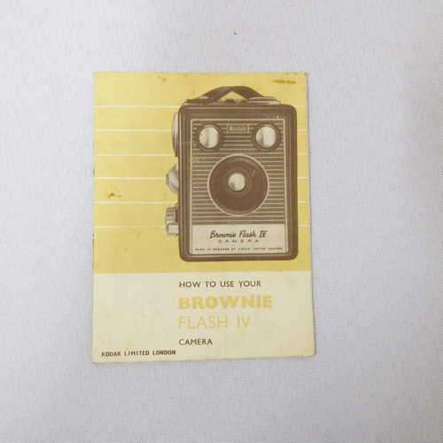 How to use your Brownie flash IV camera instruction manual