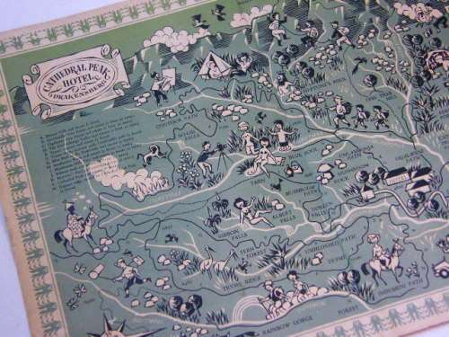 Cathedral Peak Hotel Drakensberg tourist map