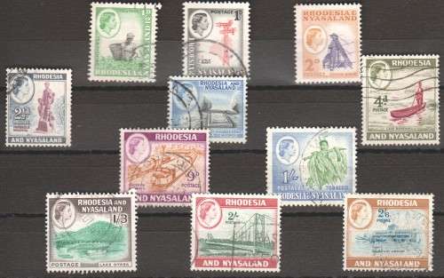Rhodesia and Nyasaland Gibbons no. 18-23, 24a - 28