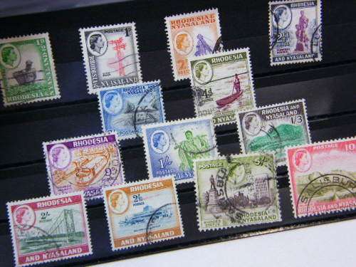 Rhodesia and Nyasaland Gibbons no. 18-23, 24a - 30 ( including 5 shilling and 10 shilling )