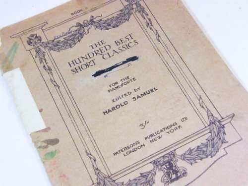 1939 Republication The Hundred best short classics for the pianoforte