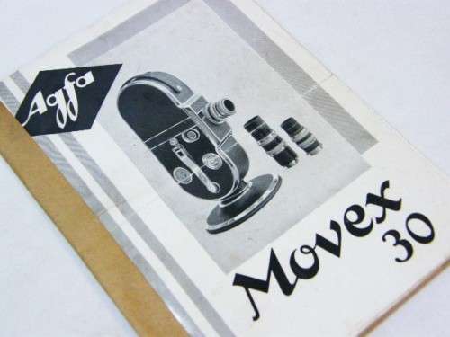 AGFA Movex 30 movie camera manual booklet