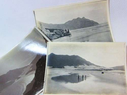 Lot of 3 old photos circa 1900 of Hout Bay