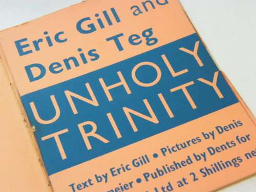 Unholy Trinity by Gill and Teg 1938 - first edition