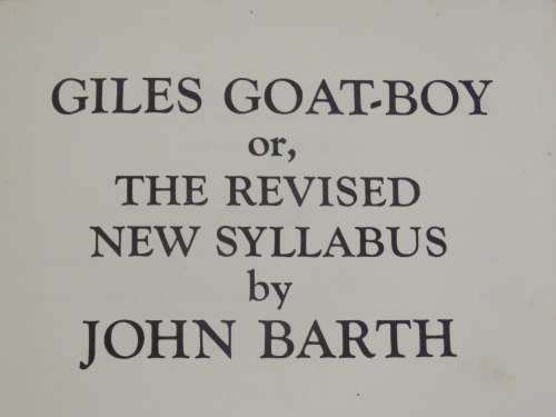 Giles, Goat-boy by John Barth