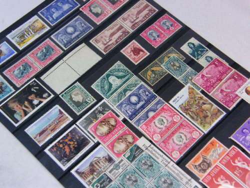 Lot of 55 South African mint stamps - some hinged