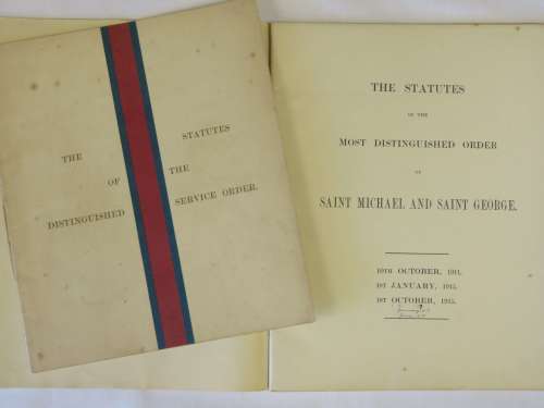 Two books of the Statues of the most distinguished order of Saint Michael and Saint George