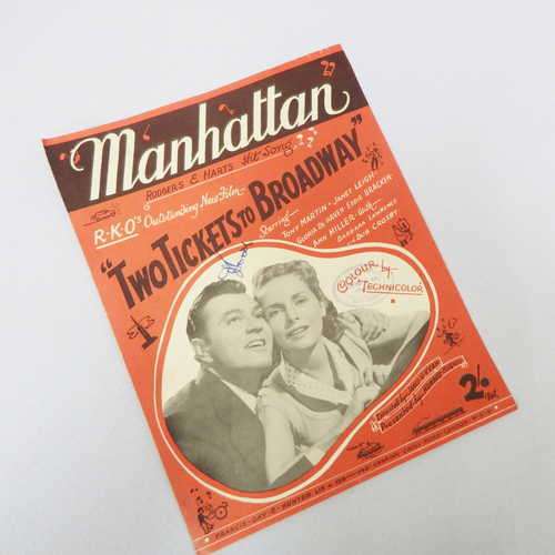 Manhattan `Two Tickets to Broadway` - Rodgers and Harts Hit Song