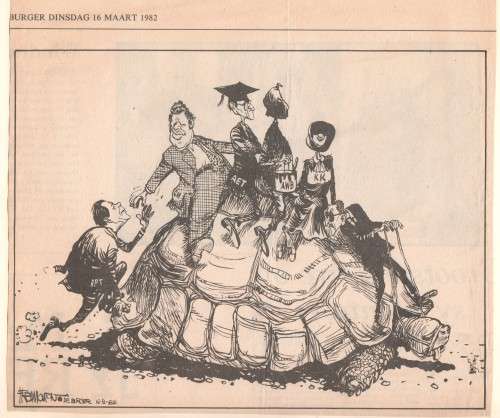 Lot of 9 early 80`s political cartoons