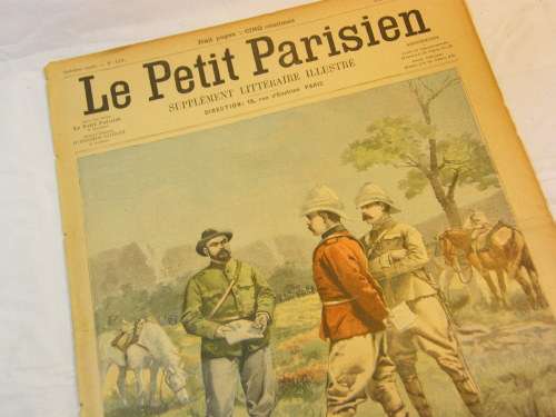 Le Petit Parisien newspaper - 24 March 1901- meeting between Generals Kitchener & Botha in Transvaal